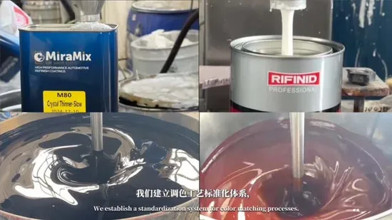 Pintura de coches de reparación de carrocerías de colores sólidos automotrices de alta calidad