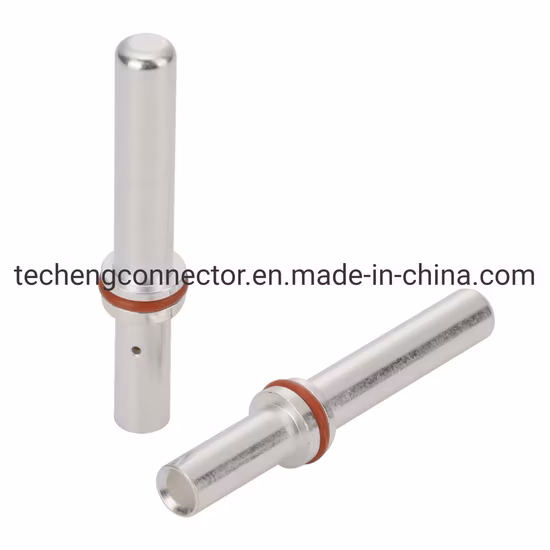 Pin de enchufe de latón estándar europeo hecho a medida, accesorios de conector Pin de pistola de carga de nueva energía